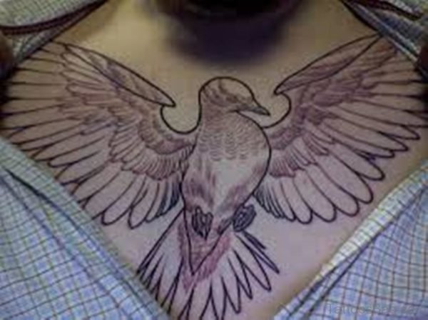 Stylish Dove Tattoo