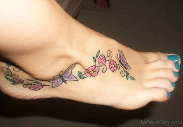 Stylish Flower Tatttoo