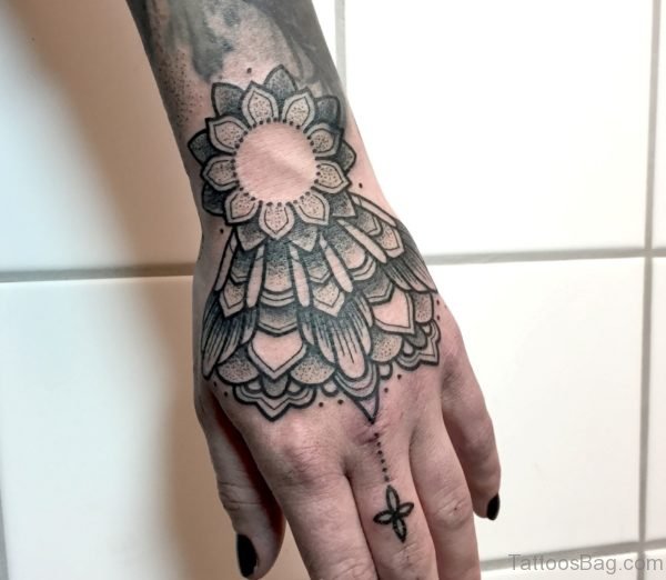 Stylish Mandala Tattoo On Hand