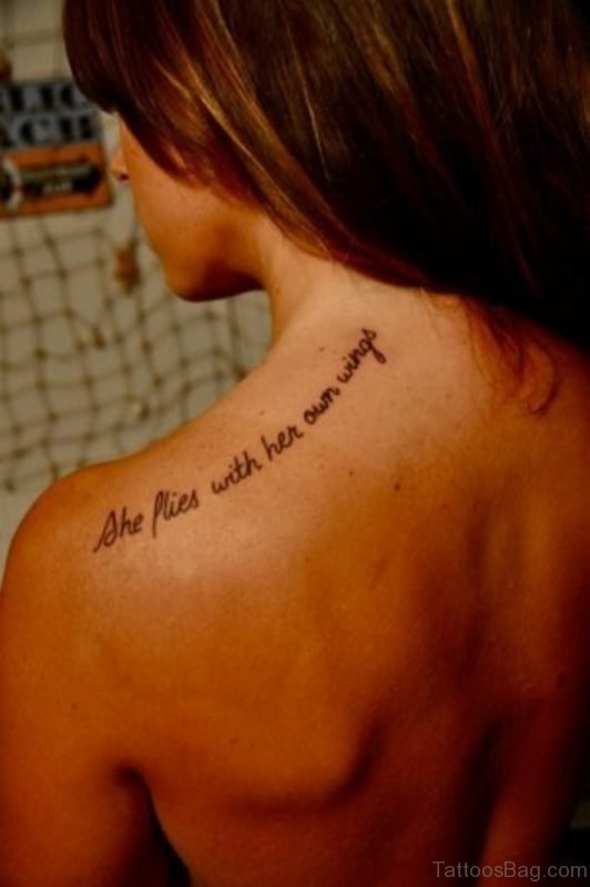 Stylish Wording Tattoo 