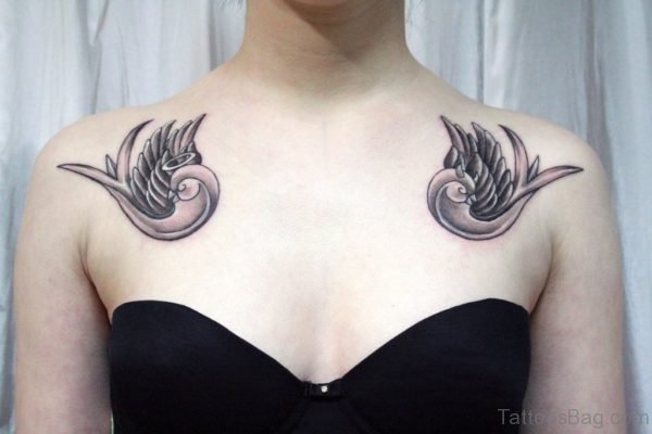 Swallow Tattoo design On Shoulder