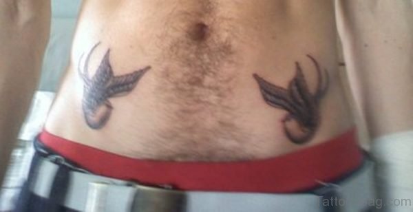 Swallow Tattoos On Men Hips