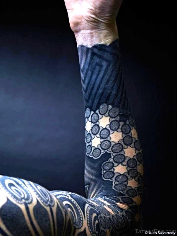 Terrific Black Tattoo On Arm