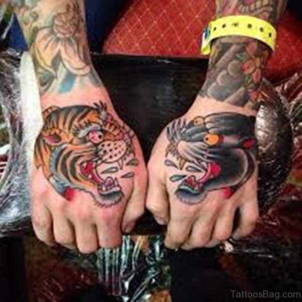 Tiger And Panther Tattoo