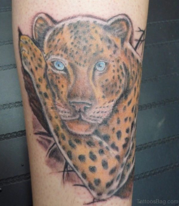 Tiger Tattoo On Ankle