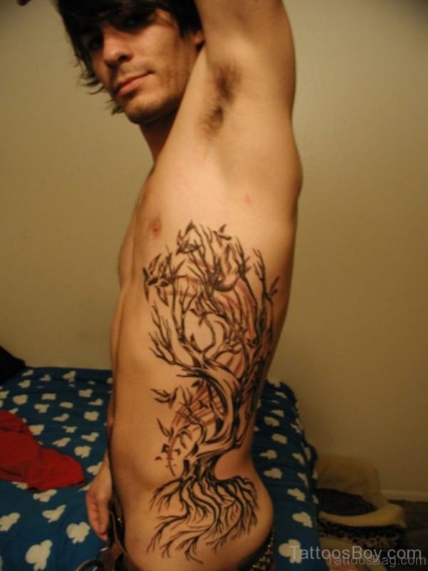 Tree Tattoo Design oN Rib