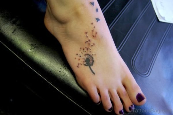 Tree Tattoo On Foot 
