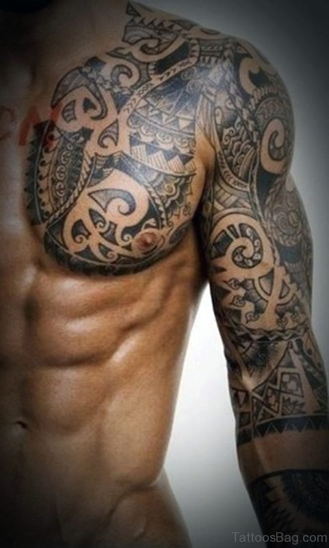 Tribal Chest Tattoos For Men