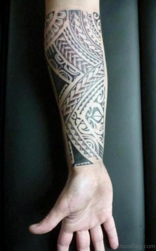 Tribal Tattoo On Wrist 