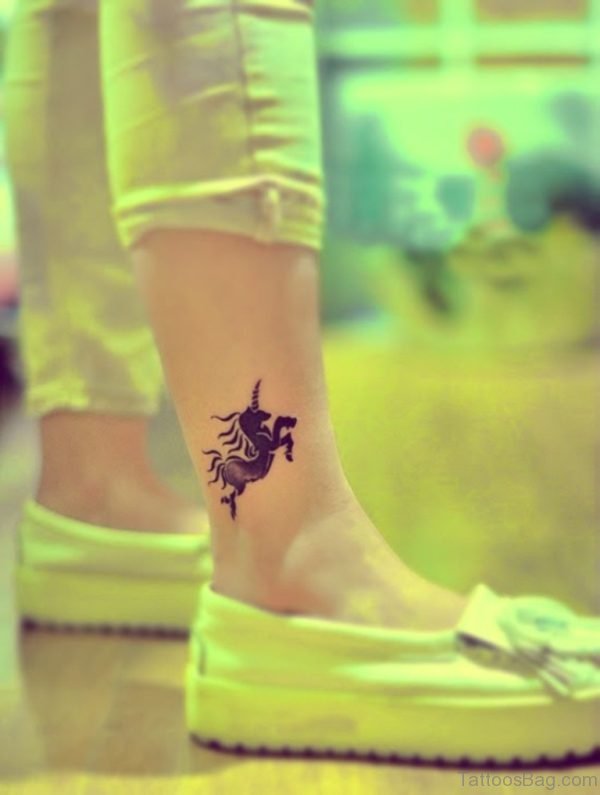 Unicorn Tattoo On Ankle TB1091 TB1199