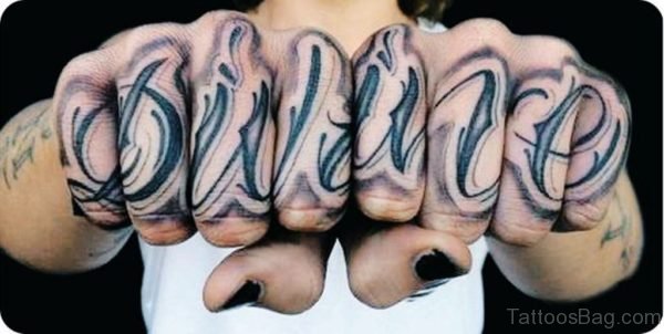 Unique wording Tattoo 