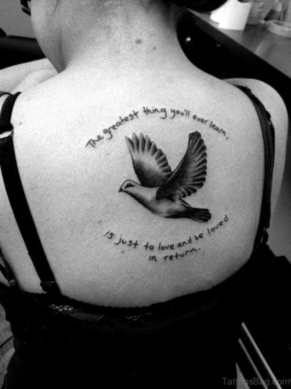 White Dove Tattoo