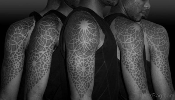 Wonderful Shoulder Geometric Tattoo 