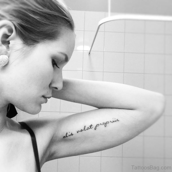 Word Tattoo Design On Shoulder