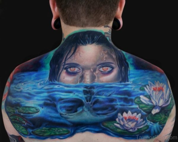 Dead Water Tattoo On Back