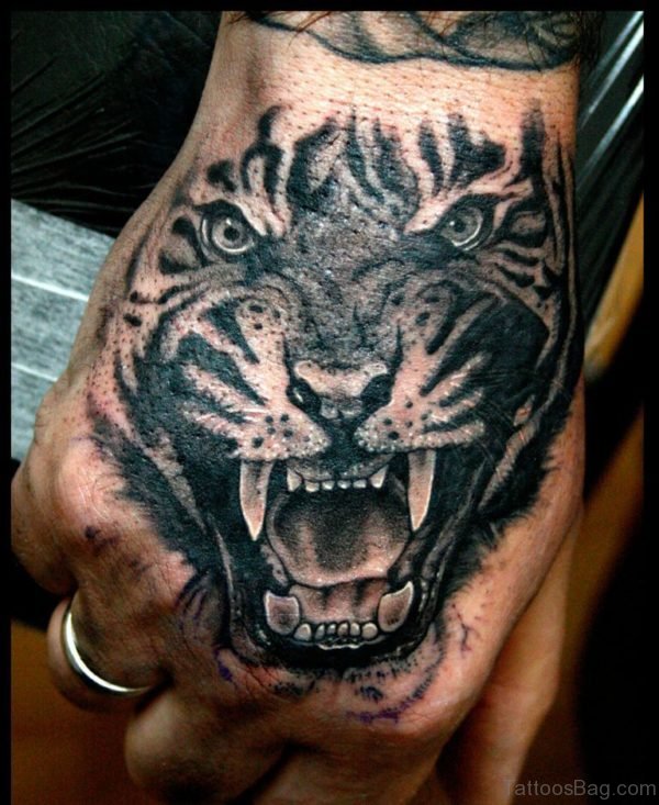 Grey Tiger Tattoo