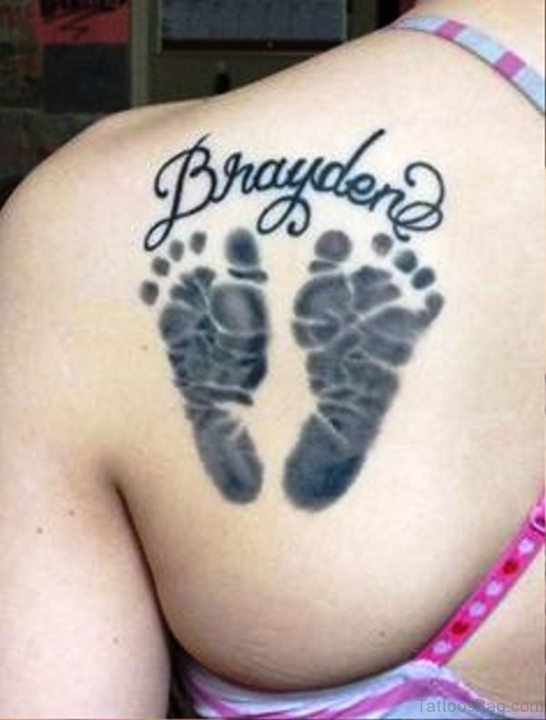 Amazing Baby Footprints Tattoo 1