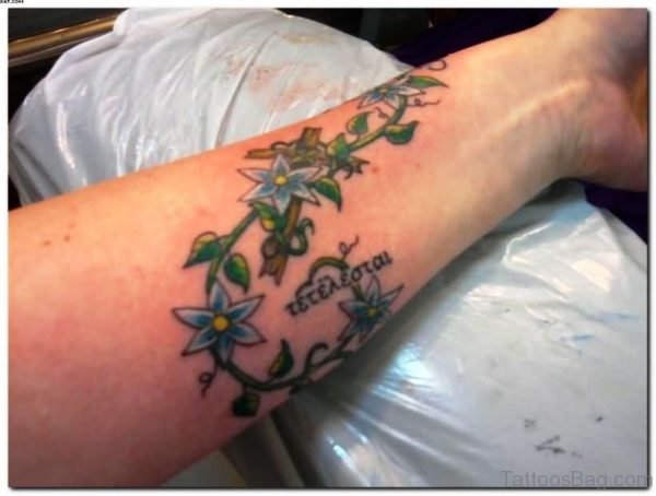 Amazing Ivy Vine Tattoo On Arm