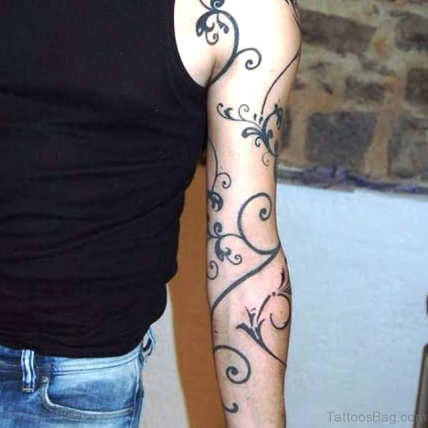 Amazing Vine Tattoo On Arm