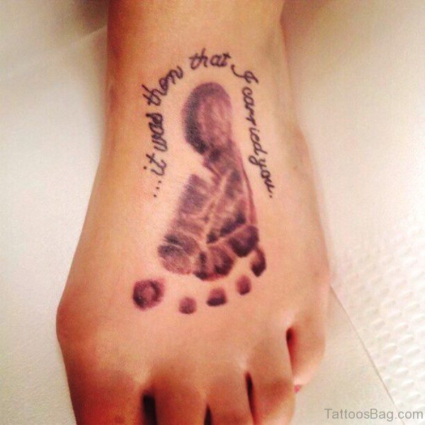 Baby Footprint Tattoo Image