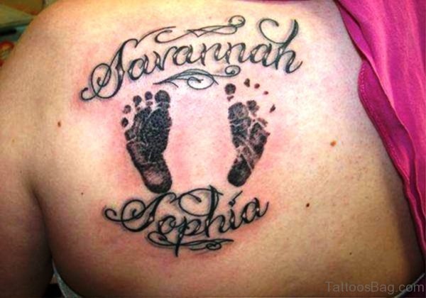 Classic Baby Footprints Tattoo