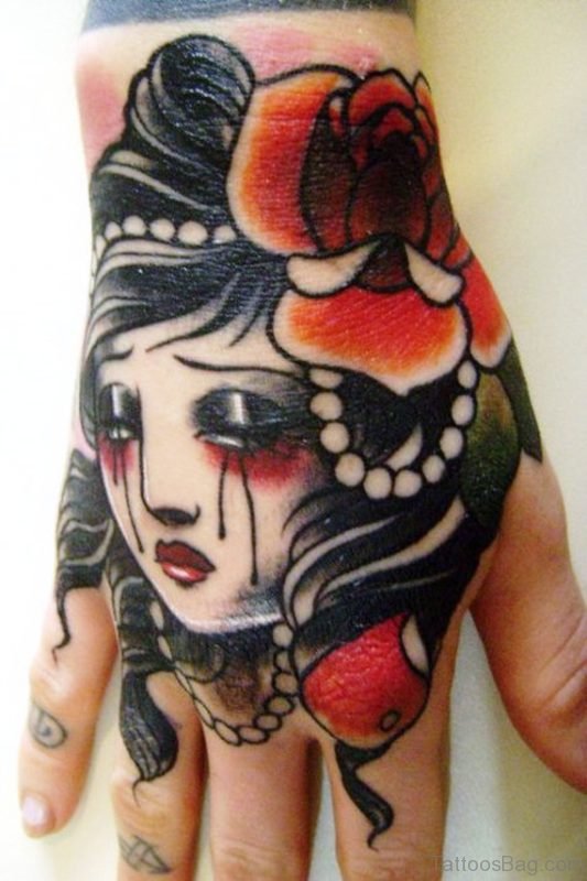 Dead Gypsy Tattoo On Hand