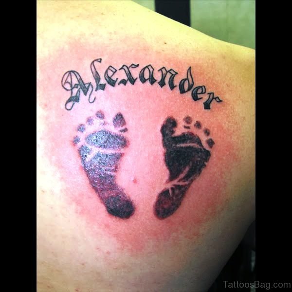 Delightful Baby Footprints Tattoo