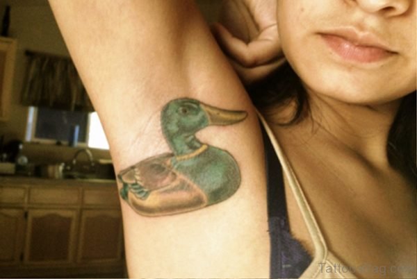Duck Tattoo On Armpit