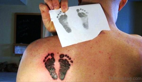Excellent Baby Footprints Tattoo