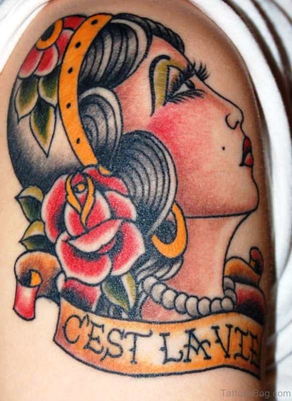 Fabulous Gypsy Tattoo Design
