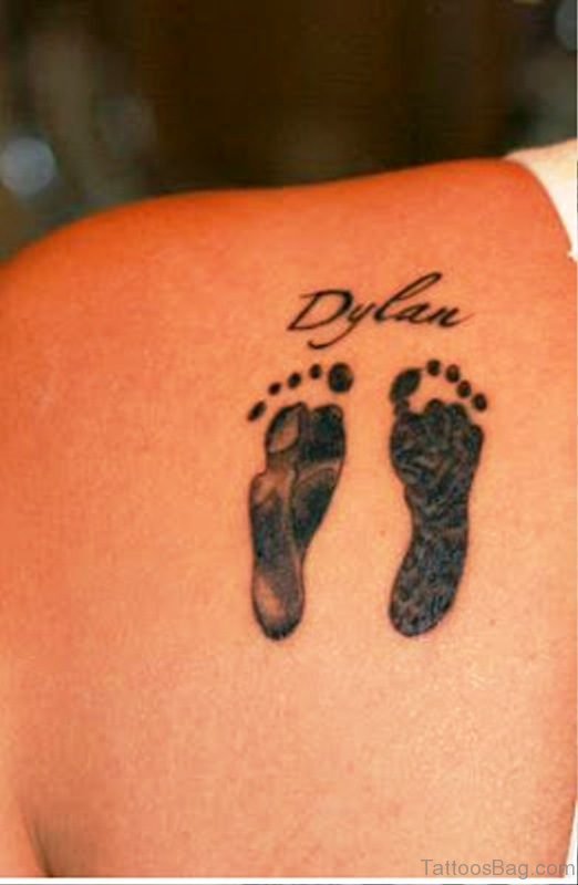 Great Baby Footprints Tattoo Design