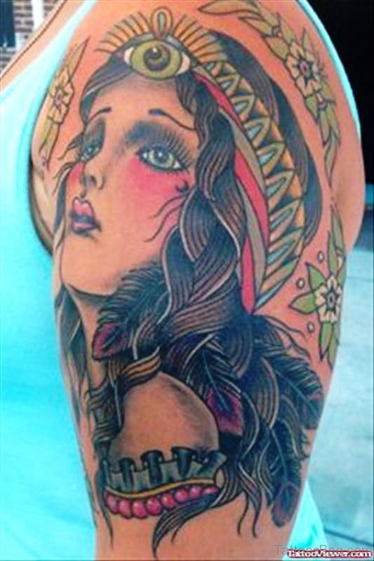 82 Impressive Gypsy Tattoos On Shoulder