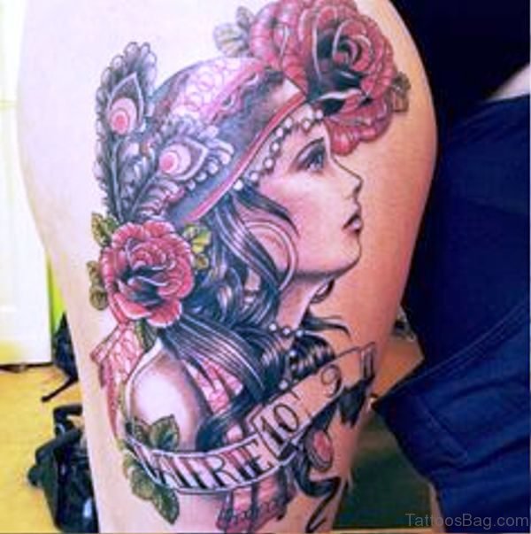 Image Of Gypsy Tattoo On Shoulder