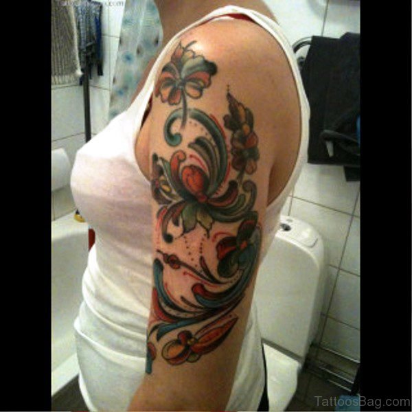 Image Of Vine Tattoo On Arm