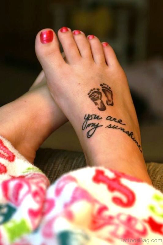 Little Baby Footprints Tattoo Design