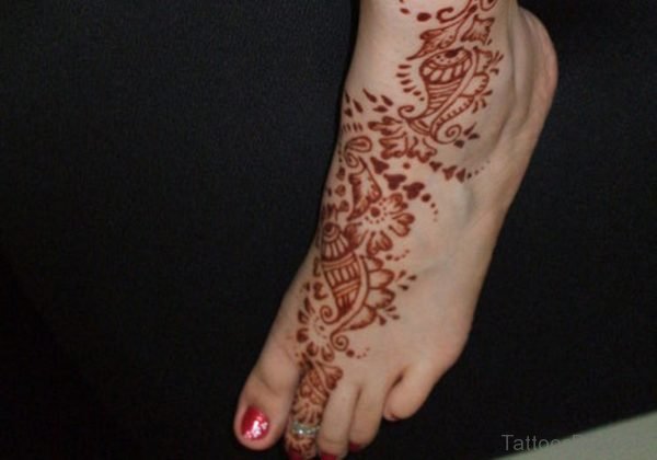 Nice Brown Henna Tattoo