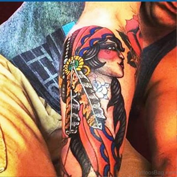 Pic Of Gypsy Tattoo On Arm