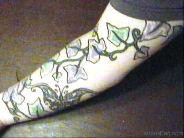 Picture Of Vine Tattoo On Arm