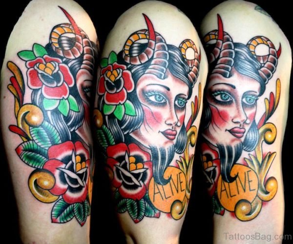 Traditional Gypsy Tattoo Design