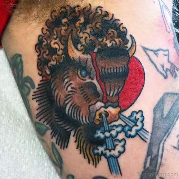 Trendy Buffalo Tattoo