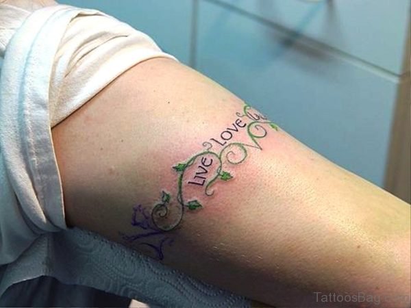 Vine Arm Band Tattoo On Arm
