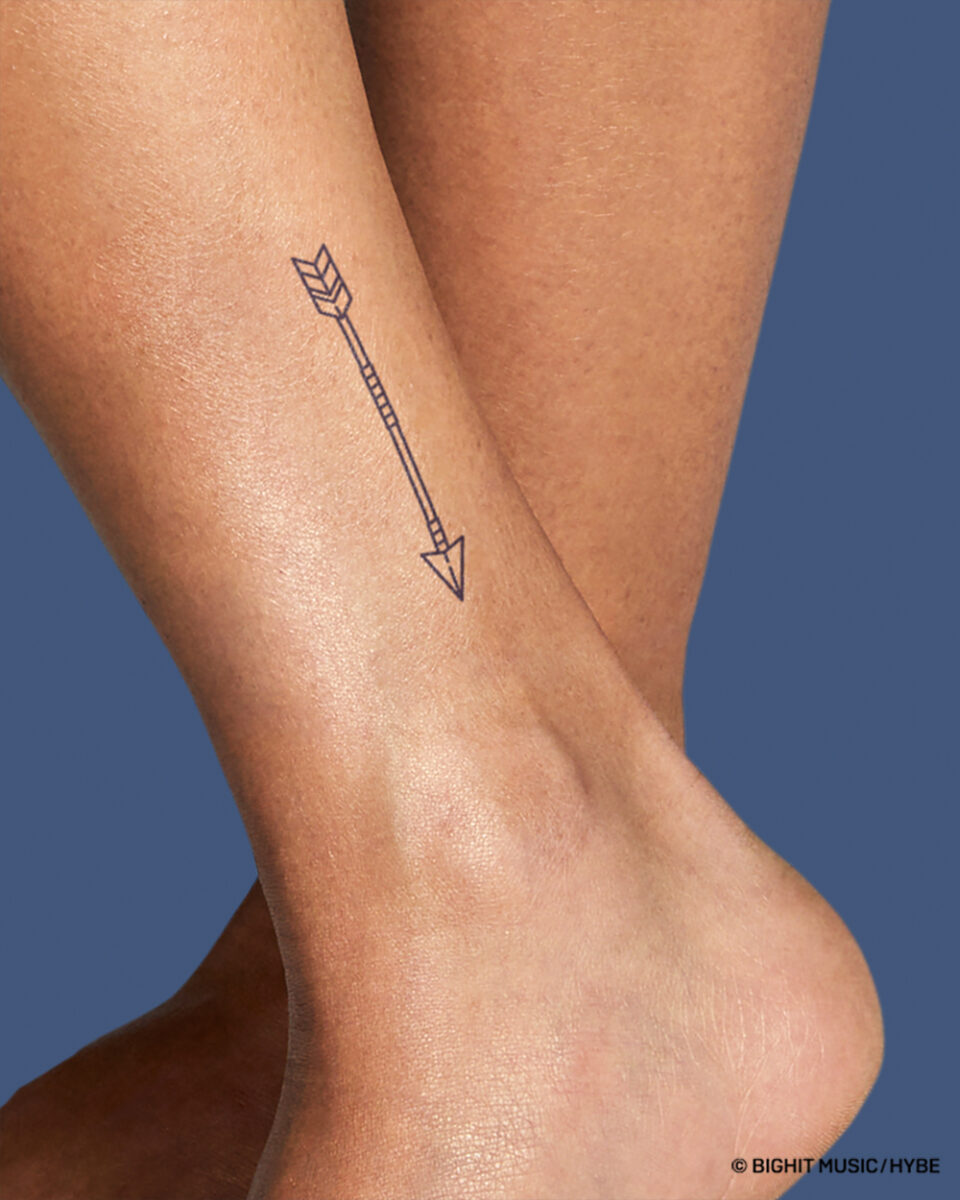 Beautiful Arrow Tattoo On Ankle1