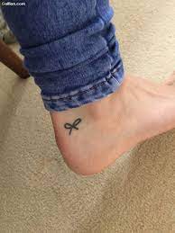 Bow tattoo for ankle5