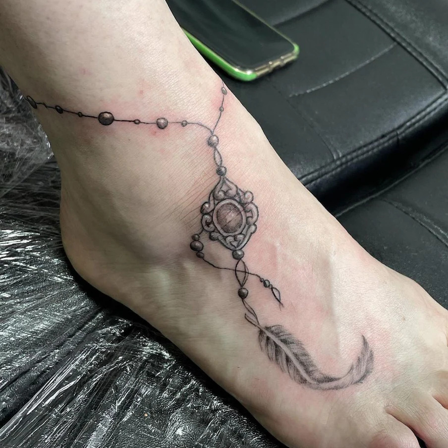 Brilliant Anklet Tattoo 2