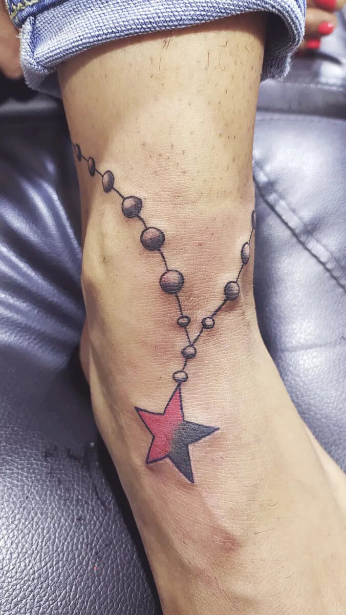 Brilliant Anklet Tattoo 8