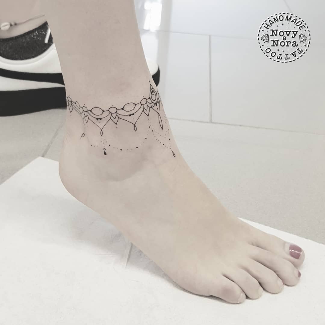 Cute Anklet Tattoo 2