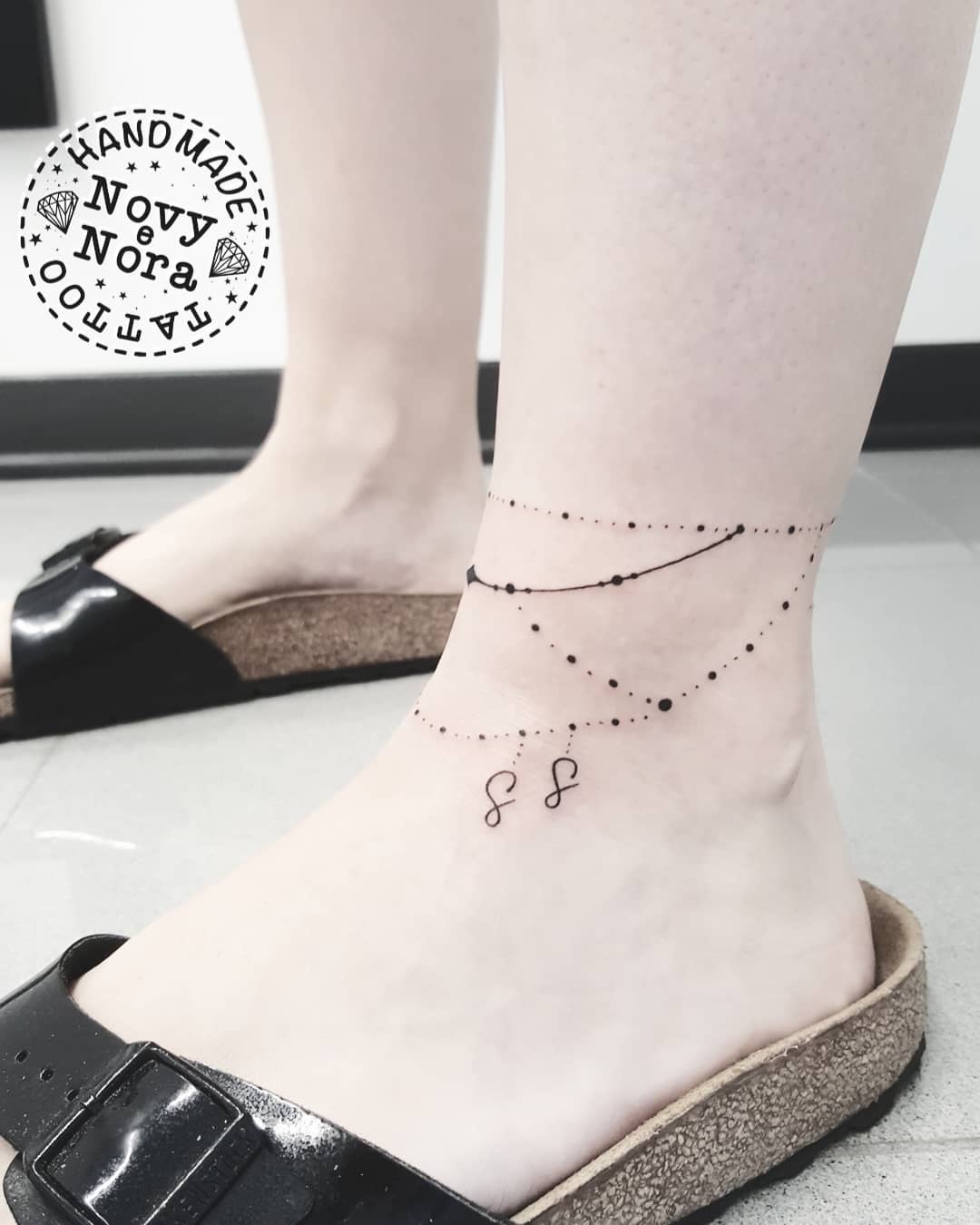 Cute Anklet Tattoo 3