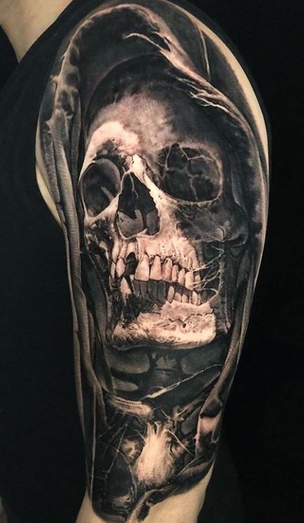Grim Reaper Tattoo Arm