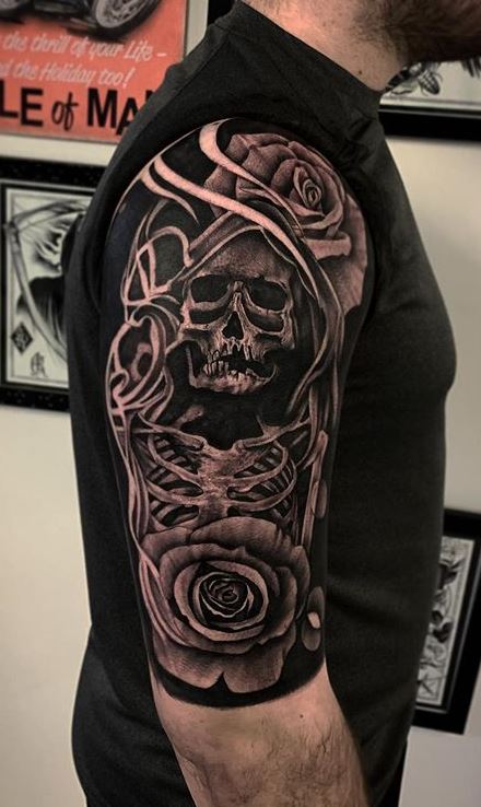 Grim Reaper Tattoo Arm