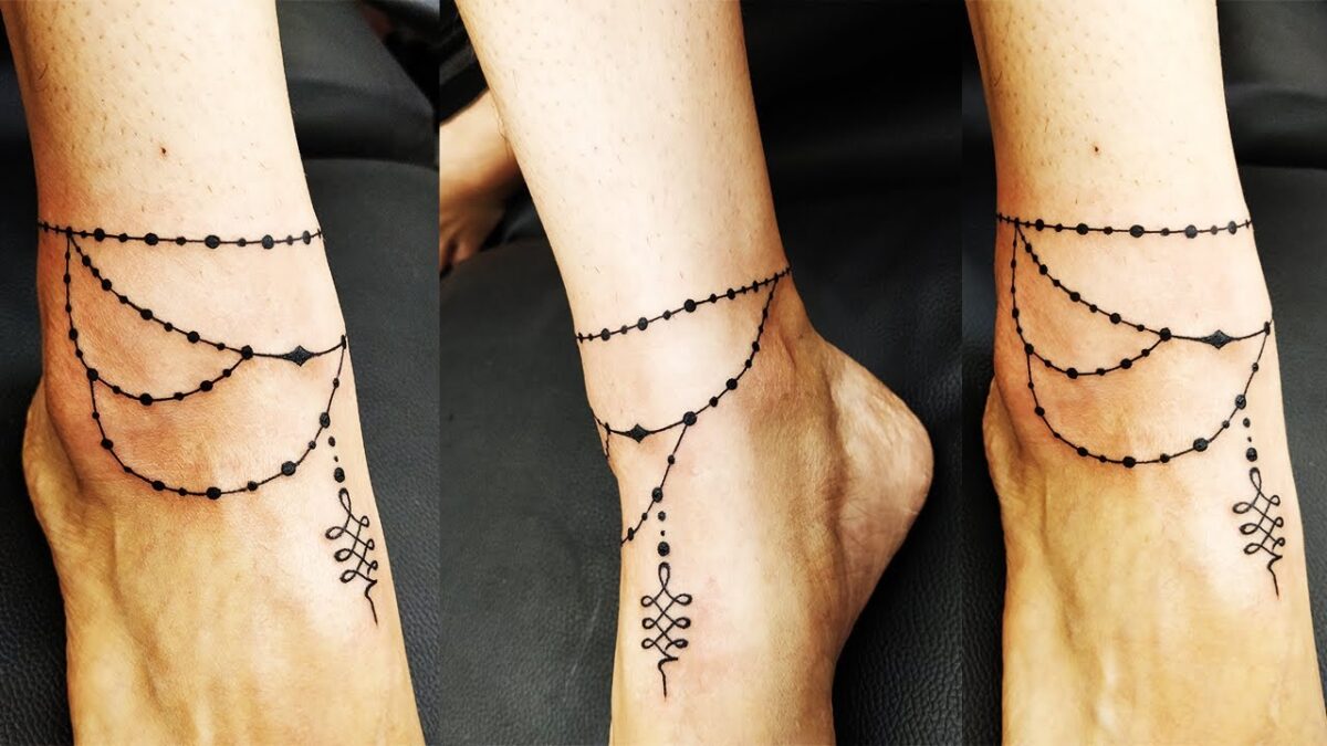 Minimal Anklet Tattoo 5